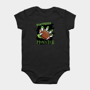 Football monster sport Gift for Football player love Football funny present for kids and adults Baby Bodysuit